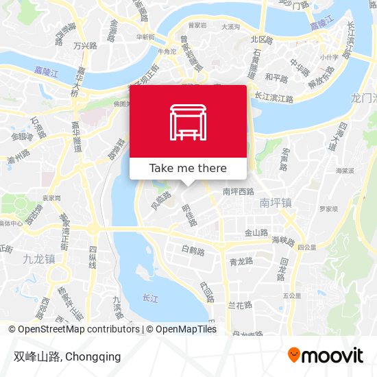 双峰山路 map