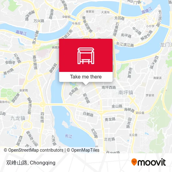 双峰山路 map