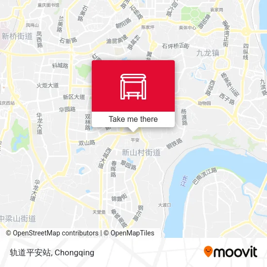 轨道平安站 map