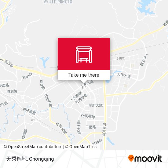 天秀锦地 map