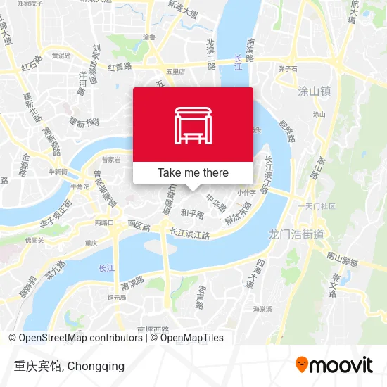 重庆宾馆 map