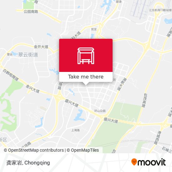龚家岩 map