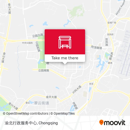 渝北行政服务中心 map