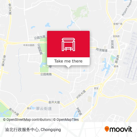 渝北行政服务中心 map