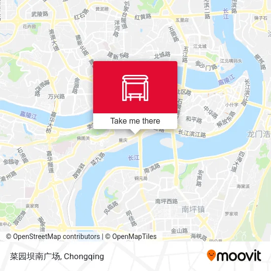 菜园坝南广场 map