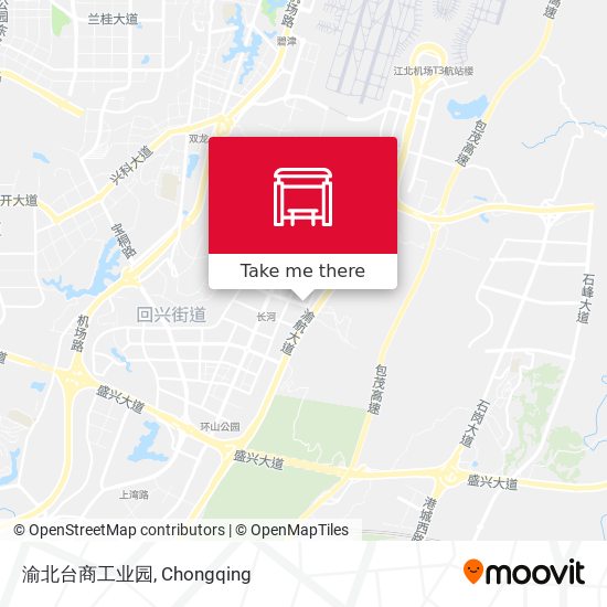 渝北台商工业园 map