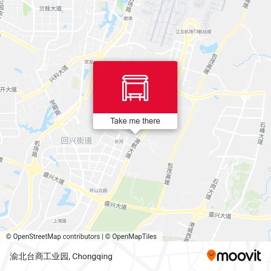 渝北台商工业园 map