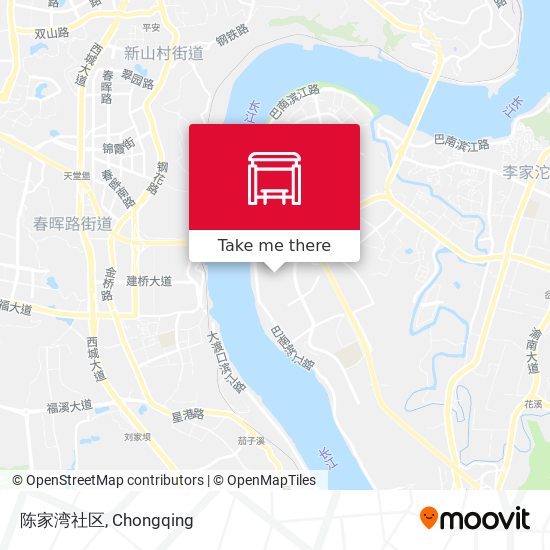 陈家湾社区 map