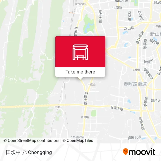 田坝中学 map