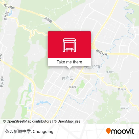 茶园新城中学 map