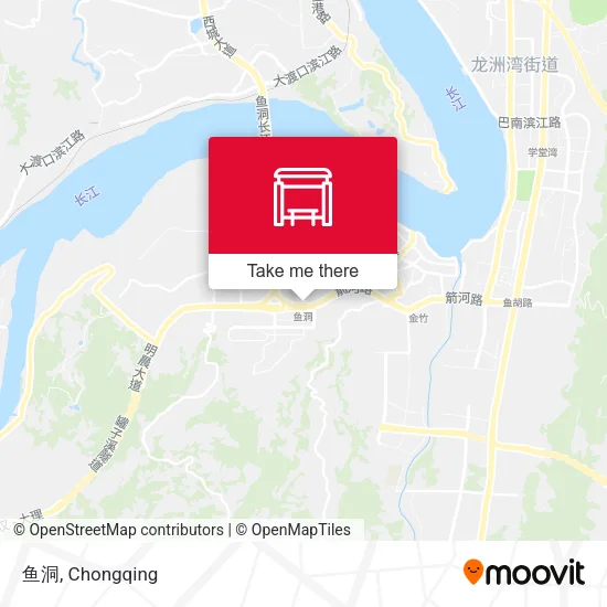 鱼洞 map