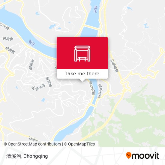 清溪沟 map