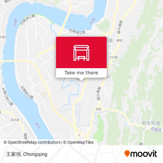 王家坝 map