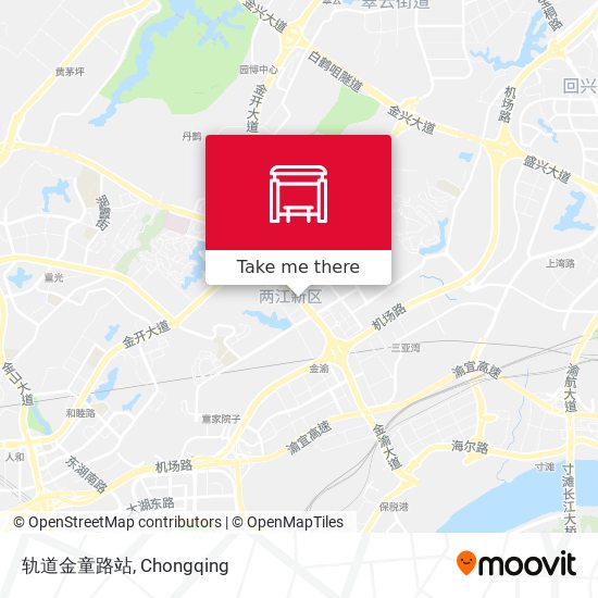 轨道金童路站 map