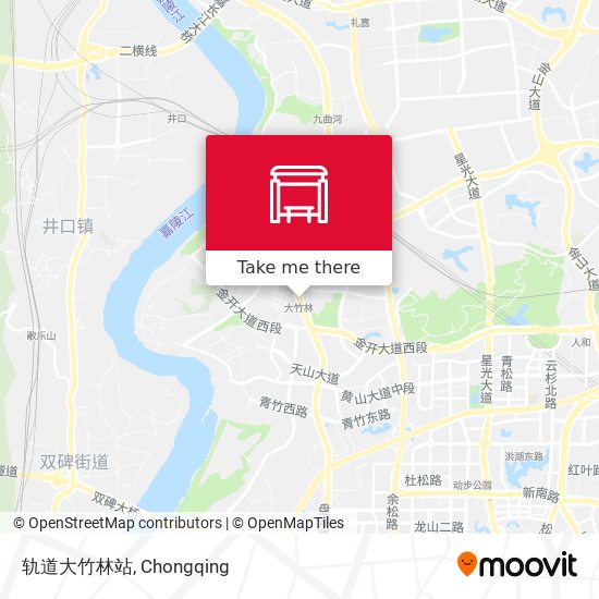 轨道大竹林站 map