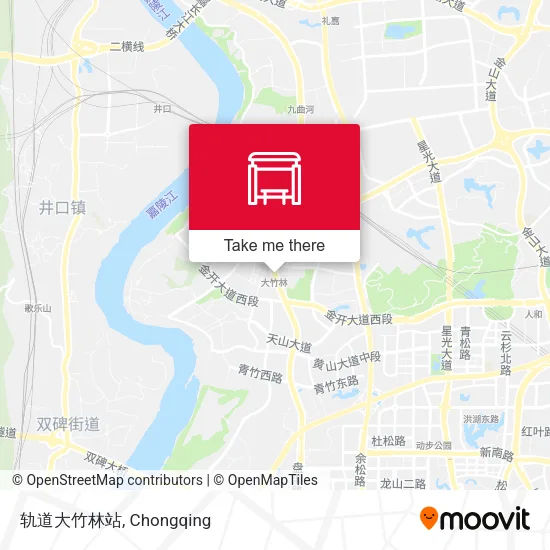 轨道大竹林站 map