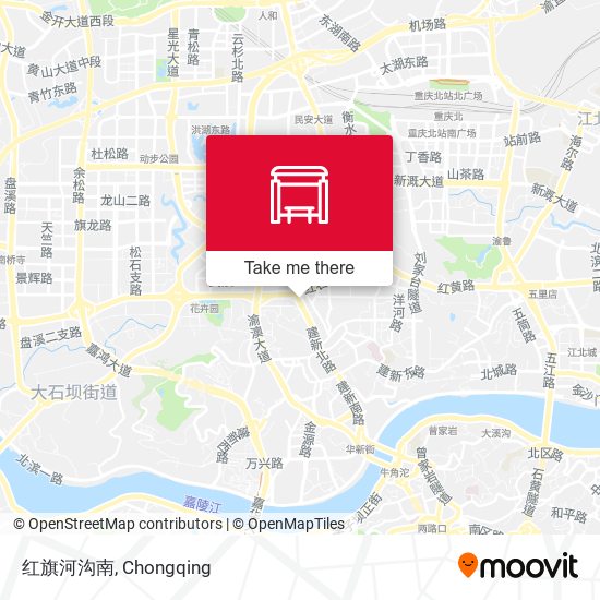 红旗河沟南 map
