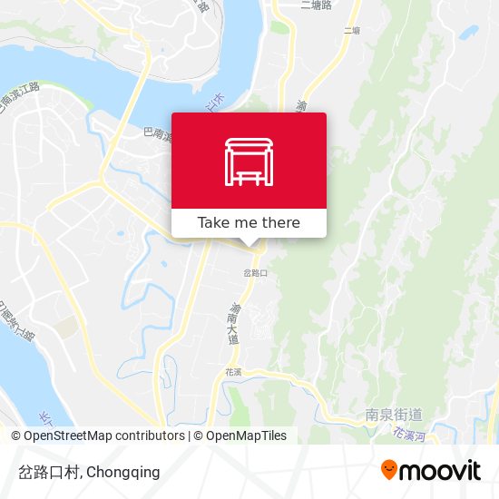 岔路口村 map