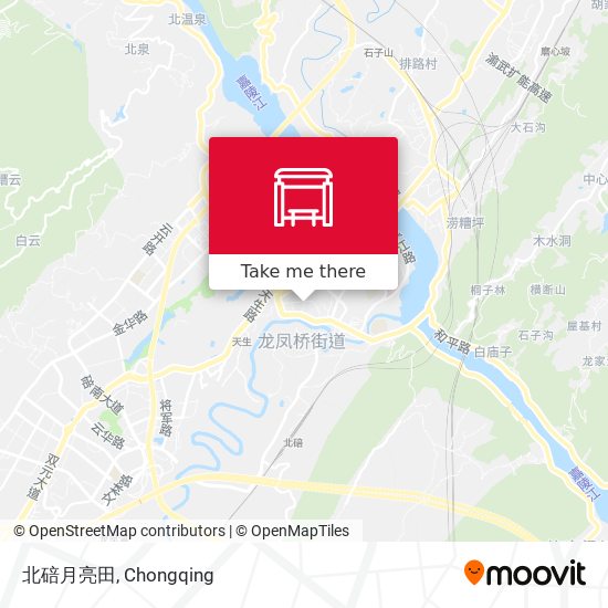 北碚月亮田 map