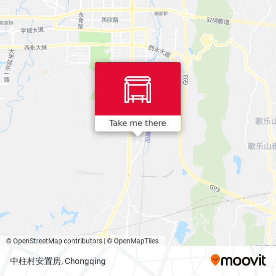 中柱村安置房 map