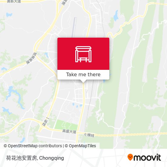 荷花池安置房 map