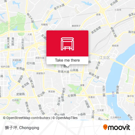 狮子坪 map