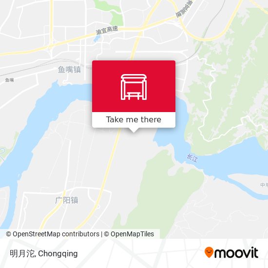 明月沱 map
