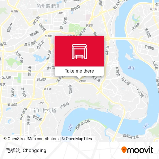 毛线沟 map
