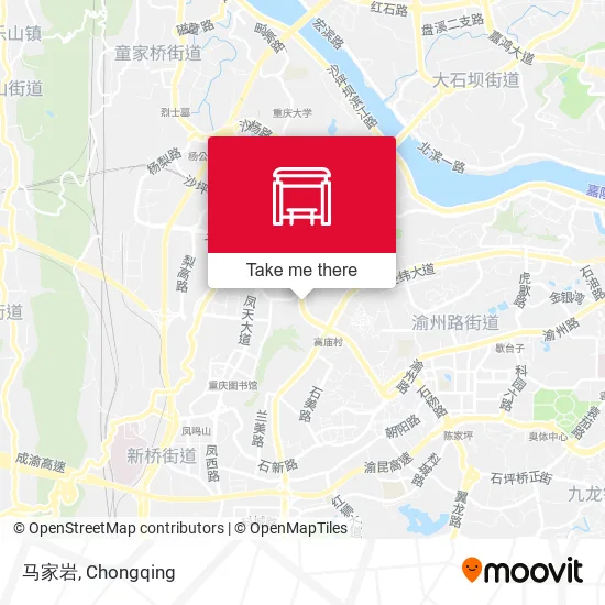 马家岩 map