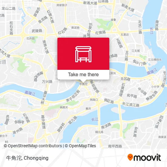 牛角沱 map