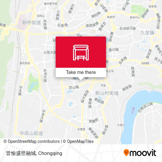 晋愉盛世融城 map
