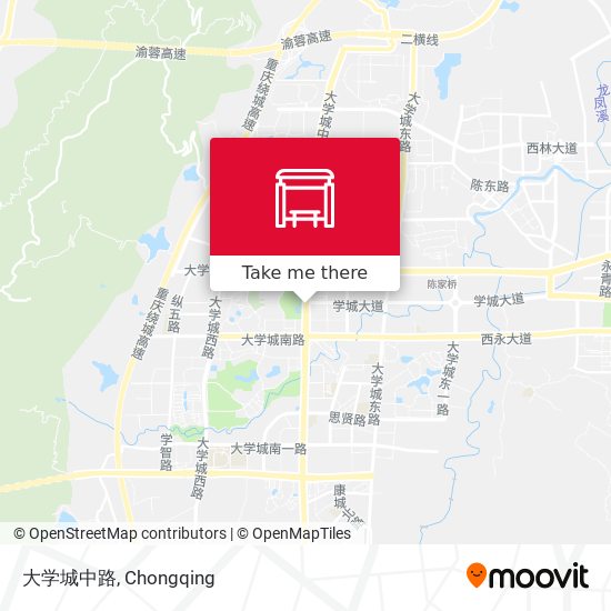 大学城中路 map