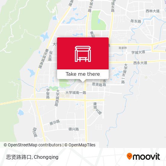 思贤路路口 map