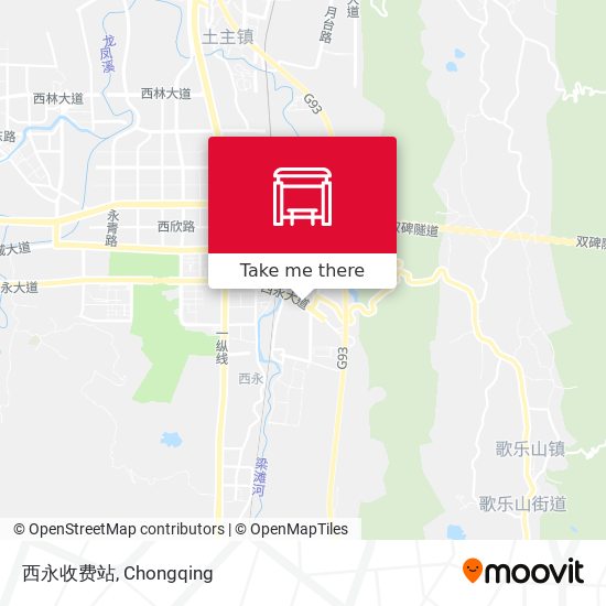西永收费站 map