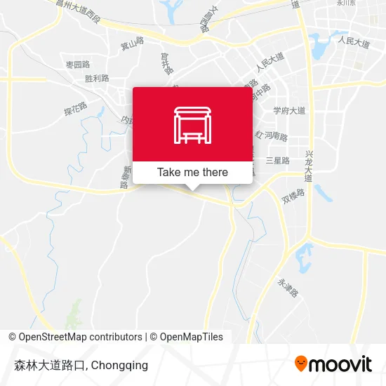 森林大道路口 map