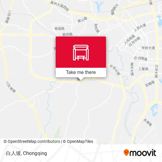 白人坡 map