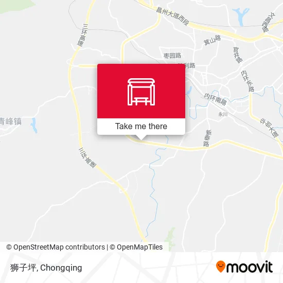 狮子坪 map