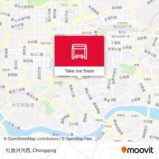 红旗河沟西 map