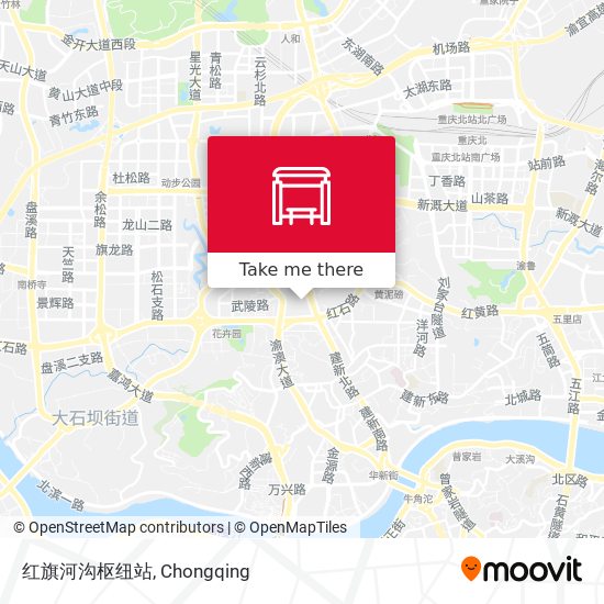 红旗河沟枢纽站 map