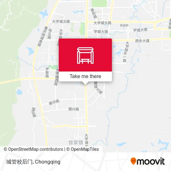城管校后门 map
