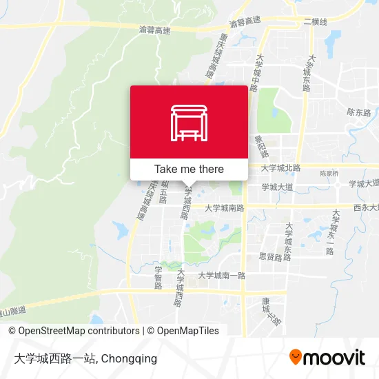 大学城西路一站 map