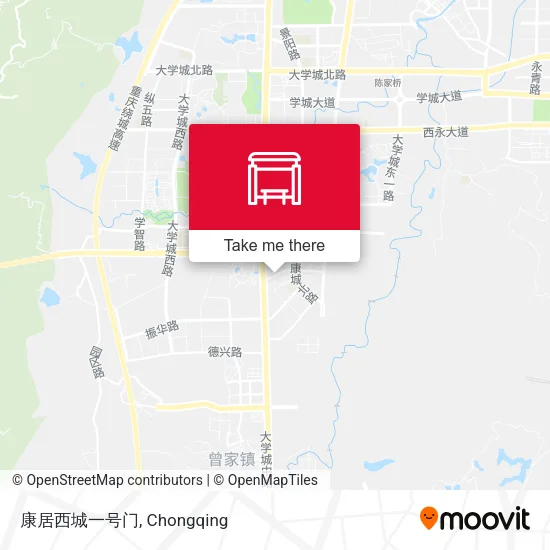康居西城一号门 map