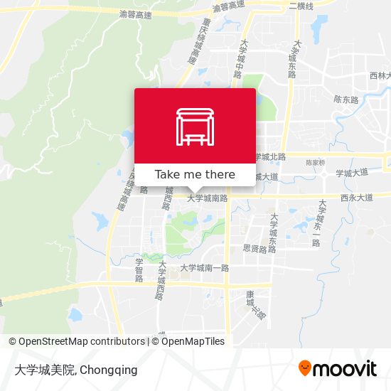 大学城美院 map