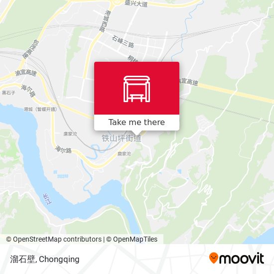 溜石壁 map