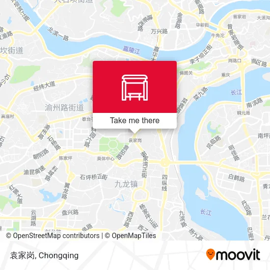 袁家岗 map