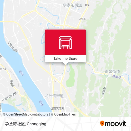 学堂湾社区 map