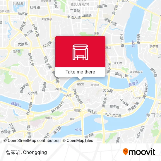 曾家岩 map
