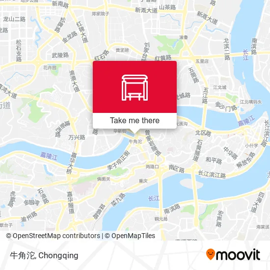 牛角沱 map