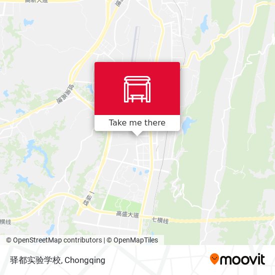 驿都实验学校 map