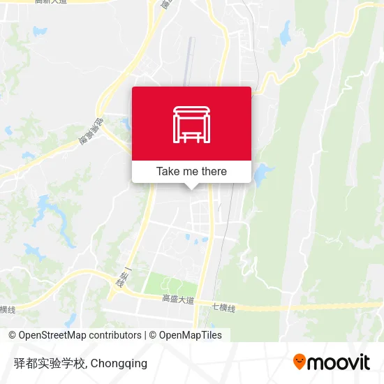 驿都实验学校 map